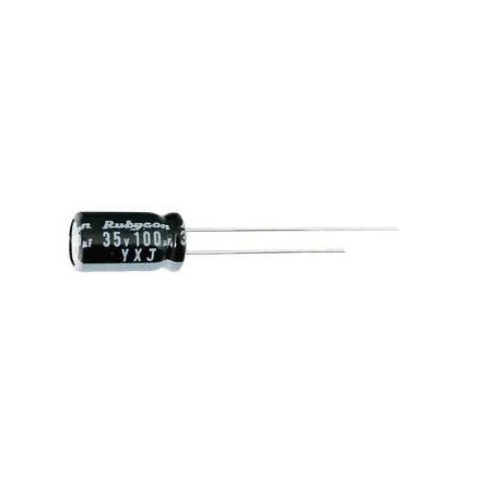 Condensateur électrolytique, Miniature, 100 µF, 50 V, Série YXJ, ± 20%, À sorties radiales