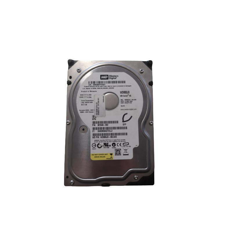 Disque Dur Western Digital 3.5" 80 GB