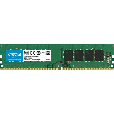 Barrette mémoire RAM DDR4 8192 Mo (8 Go) Crucial PC17066 (2133 Mhz) 1,2V CL15