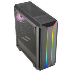 Boitier Moyen Tour ATX AeroCool Skyline ARGB avec panneau vitré (Noir)