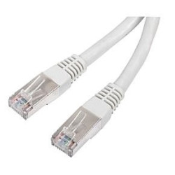 Câble/Cordon réseau RJ45 Catégorie 6 FTP (F/UTP) Droit 1m (Blanc)