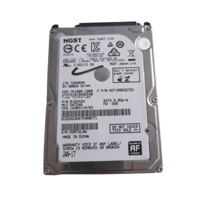 OCCASION - Disque Dur HGST HTS721010A9E630 1TB 7200rpm 2.5"