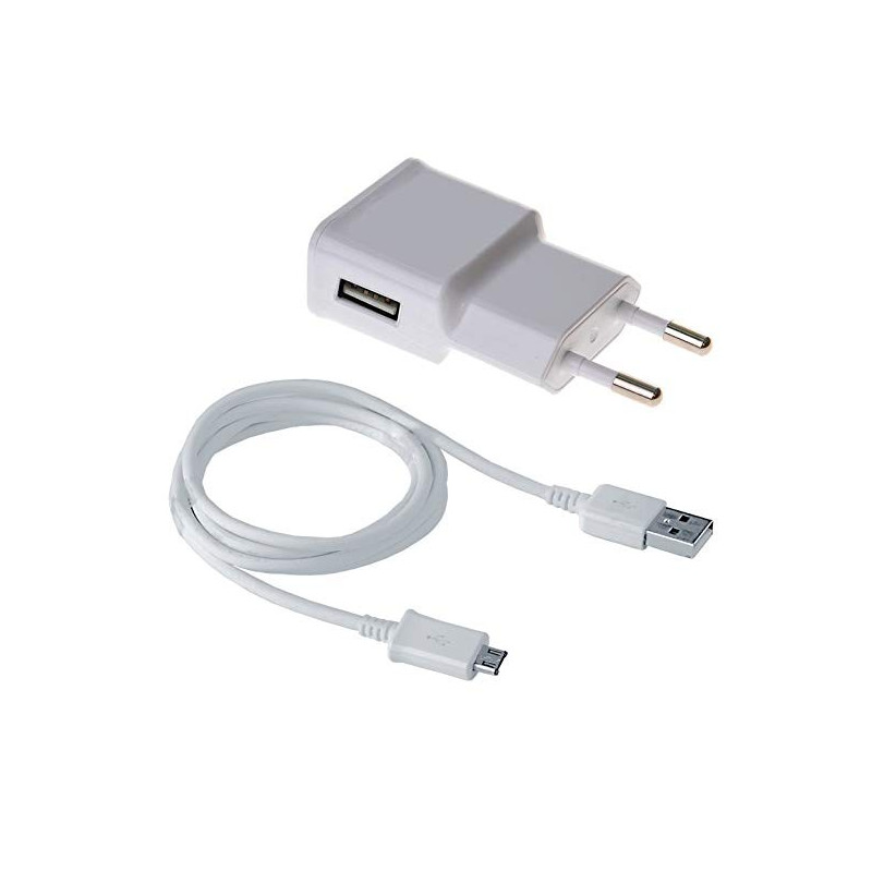 Chargeur Micro USB 5V/2A pour Smartphone ou Tablette - Blanc