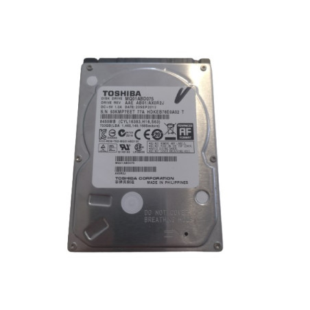 OCCASION - Disque Dur Toshiba MQ01ABD075 750Go Sata 2.5" 5400 Tour/min