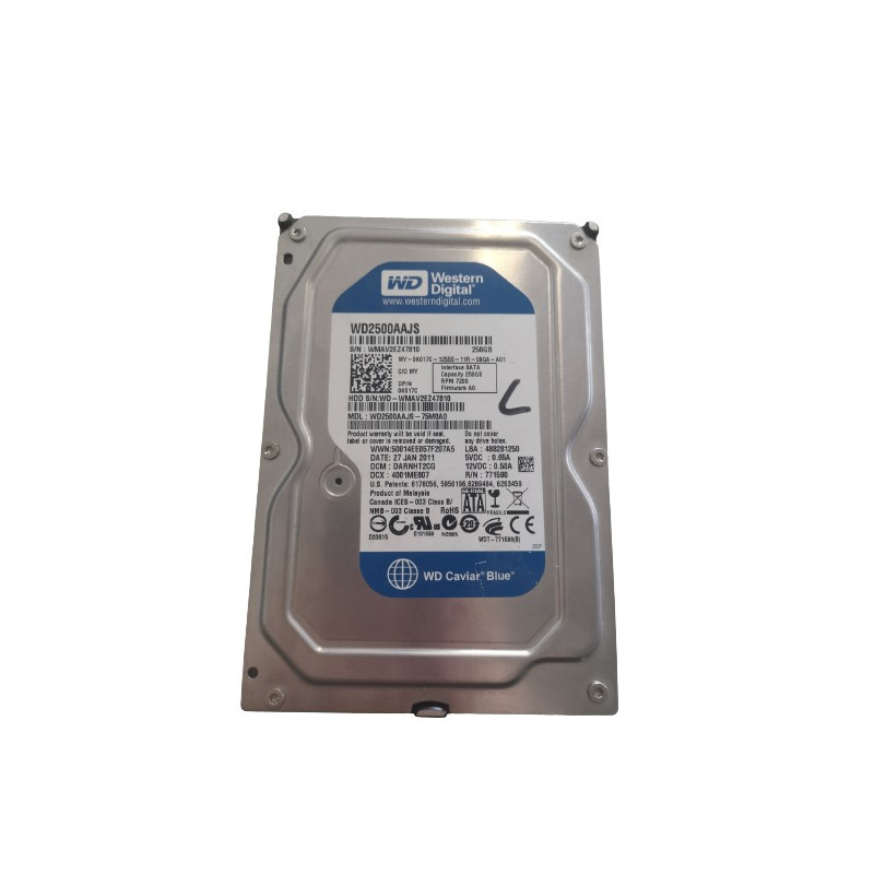 OCCASION - Disque Dur Western Digital WD2500AAJS-75M0A0 250GB SATA 3.5 7200TR/MIN