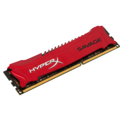 Barrette mémoire RAM DDR3 8192 Mo (8 Go) Kingston Hyper X Savage PC12800 (1600 Mhz) (Rouge
