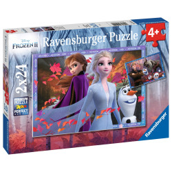 Puzzle Ravensburger - Disney La Reine des Neiges 2 (2x24 pièces)