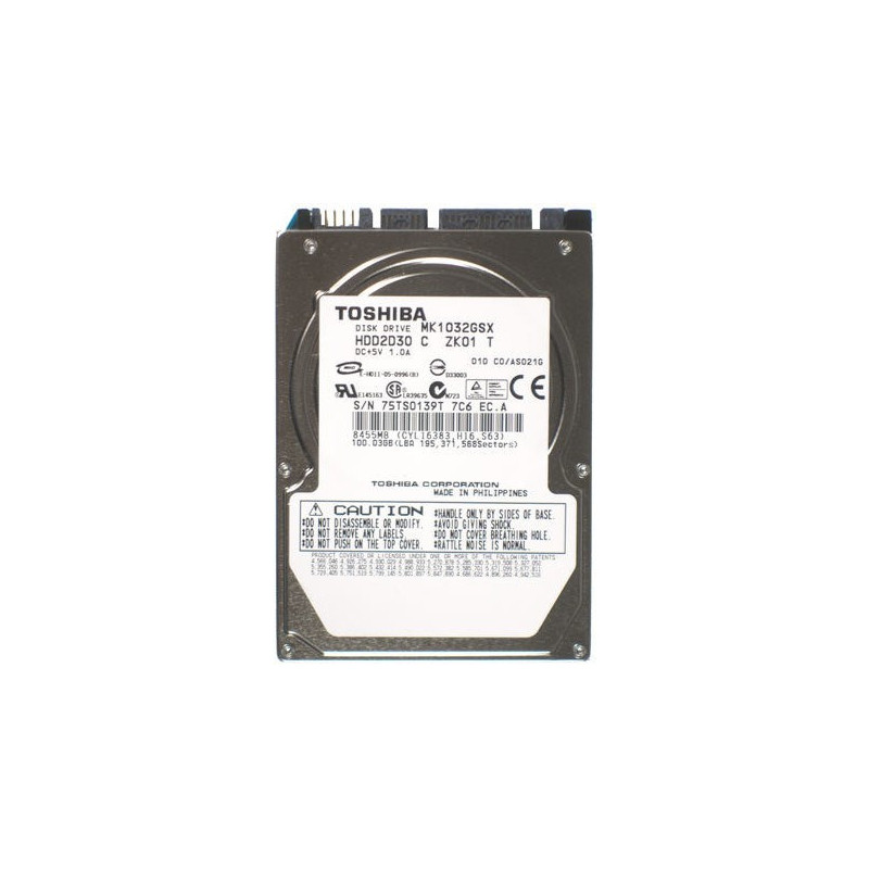 OCCASION - Toshiba MK1032GSX 2.5" 100GB 5400rpm