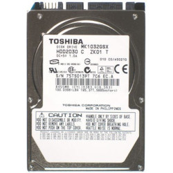 OCCASION - Toshiba MK1032GSX 2.5" 100GB 5400rpm