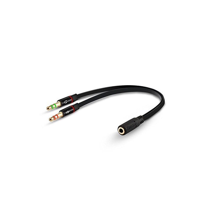 Câble Audio 3.5mm Câble Adaptateur Jack Stéréo Audio Mâle vers Femelle (Noir)