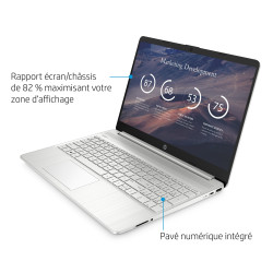 Ordinateur portable HP 15s-EQ2050NF (15.6") (Noir)