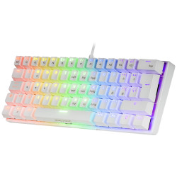 Clavier Gamer mécanique (Brown Switch) Mars Gaming MK60 RGB (Blanc)