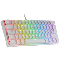 Clavier Gamer mécanique (Brown Switch) Mars Gaming MK60 RGB (Blanc)