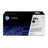 Toner Noir HP LaserJet 1320 3390 3392 (Q5949X) - 6000 pages