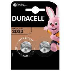 Pack blister de 2 piles Lithium Duracell CR2032 3V