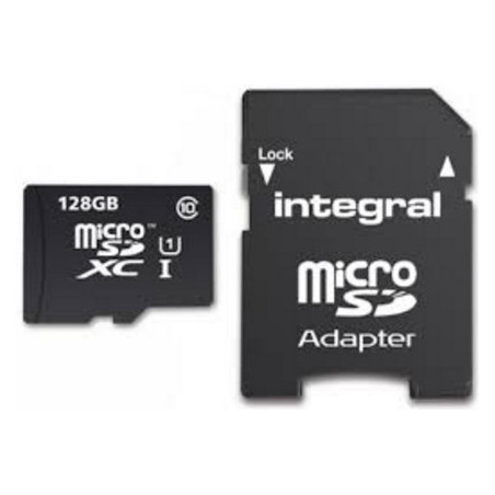 Carte mémoire Micro SD Integral UltimaPro A1 Spécial Tablettes Smartphones 128 Go + adaptateur SD