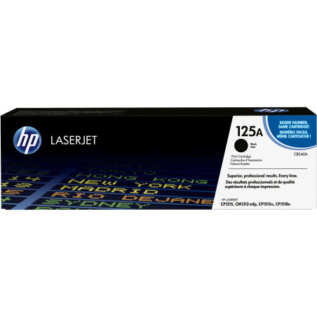 Toner Noir HP LaserJet CP1215 1515 1518 (CB540A) - 2200 pages