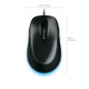 Souris filaire Microsoft Comfort Mouse 4500 (noir)