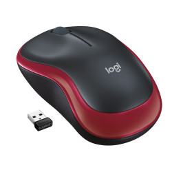 Souris sans fil Logitech Cordless Laser M185 (Rouge)