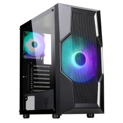 Boitier Moyen Tour ATX iTek Oxygene RGB avec panneau vitré (Noir)