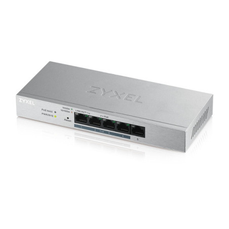 Switch réseau ethernet Gigabit Zyxel GS1200-HP v2 - 5 ports dont 4x PoE