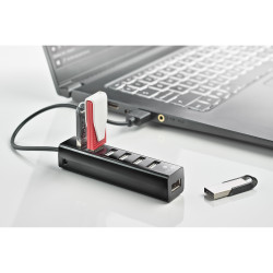 Hub USB 2.0 NGS iHub Tiny - 7 ports (Noir)