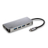 Station d'accueil portable USB-C 3.0 NGS Wonder Dock 8 (Argent)