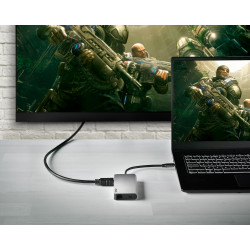 Station d'accueil portable USB-C 3.0 NGS Wonder Dock 8 (Argent)