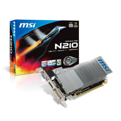 Carte Graphique Nvidia MSI GeForce G210 1024 Mo PCI-E HDMI Silent