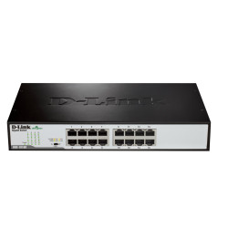 Switch réseau ethernet Gigabit rackable D-Link DGS-1016D - 16 ports