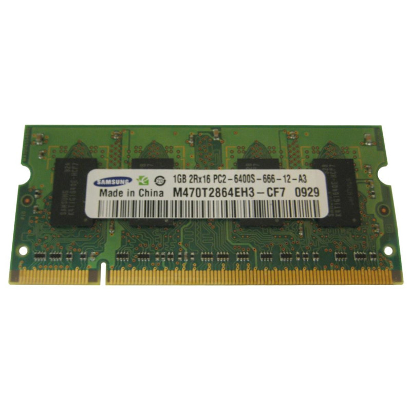 Barrette mémoire RAM SODIMM 1go PC2-6400s - Samsung
