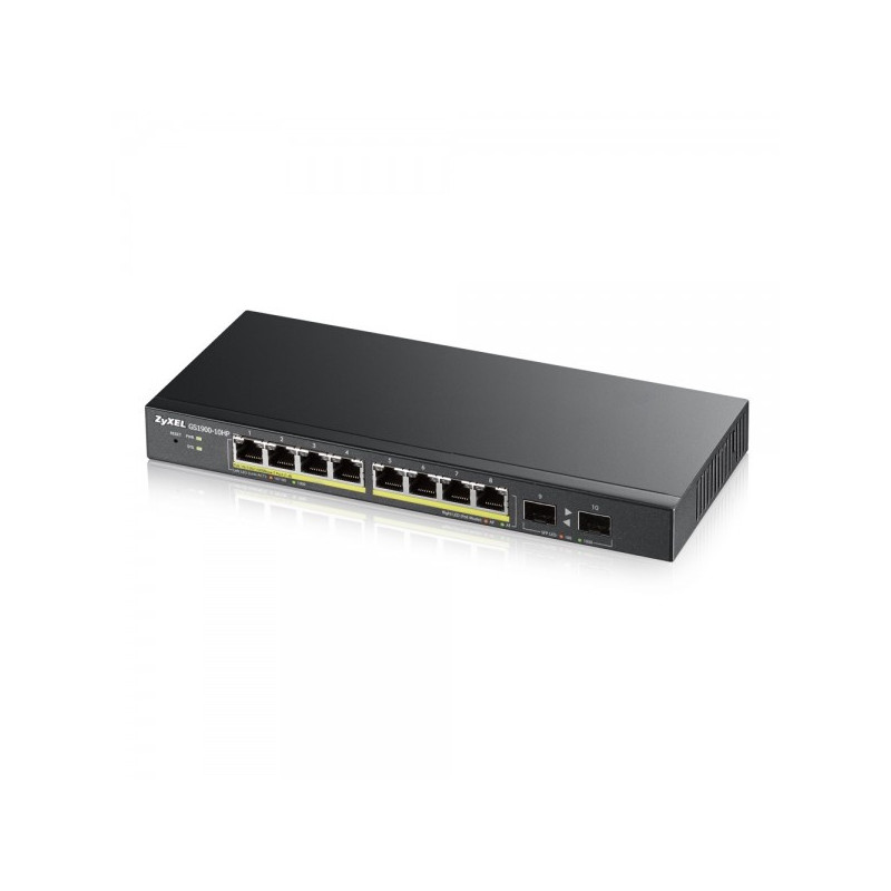 Switch réseau ethernet Gigabit Zyxel GS1900-HP - 8 ports dont 8x PoE