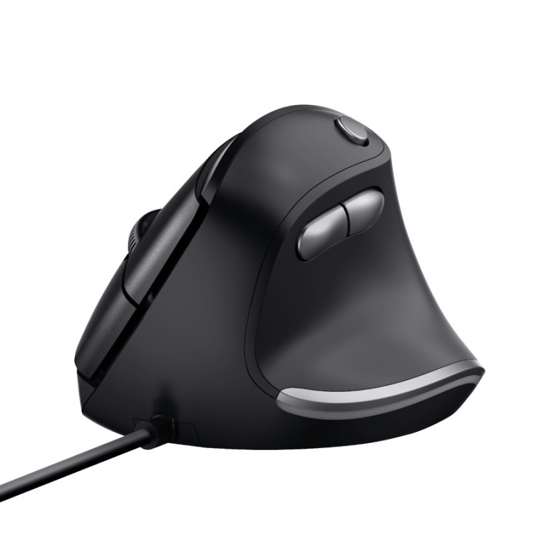 Souris filaire ergonomique Trust Verticale pour droitier Bayo (Noir)