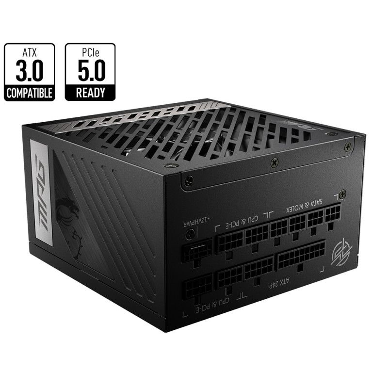 Alimentation ATX MSI MPG A850G PCIe5 - 850W (Noir)