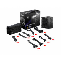 Alimentation ATX MSI MPG A850G PCIe5 - 850W (Noir)