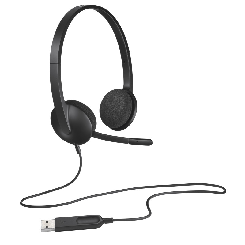 Casque Micro Logitech Headset H340 USB (Noir)