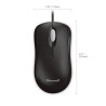 Souris filaire Microsoft Basic Optical Mouse USB (Noir)