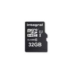 Carte mémoire Micro SD Integral UltimaPro 32 Go Class 10 + adaptateur SD (90Mo s)