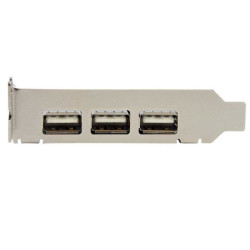 Carte PCI-Express Startech USB 2.0 - 3 ports externes + 1 port interne