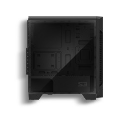 Boitier Moyen Tour ATX Zalman S3 avec panneau vitré (Noir)