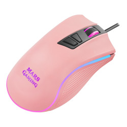 Souris filaire Gamer Mars Gaming MM218 RGB (Rose Noir)