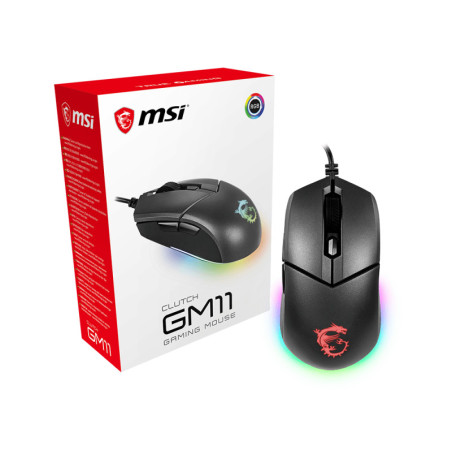 Souris filaire Gamer MSI Clutch GM11 RGB (Noir)