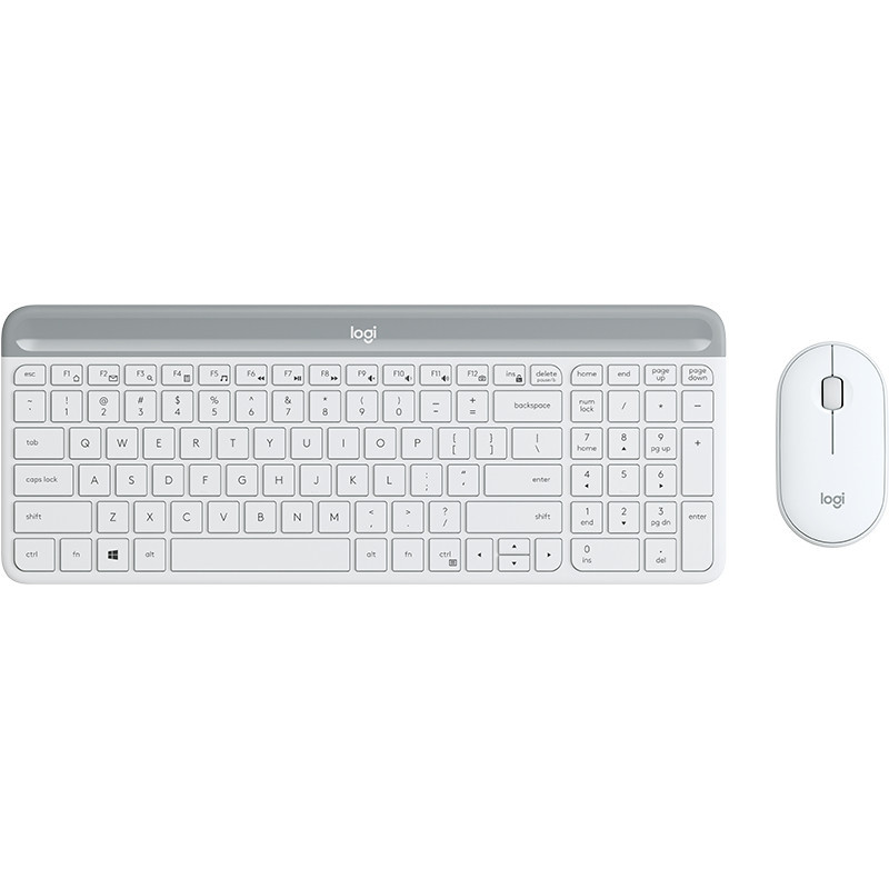 Pack Clavier Souris sans fil Logitech MK470 (Blanc)