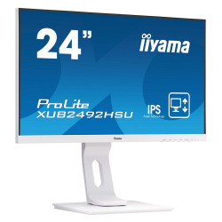 Ecran LED 24" Iiyama Prolite XUB2492HSU Full HD (Blanc)