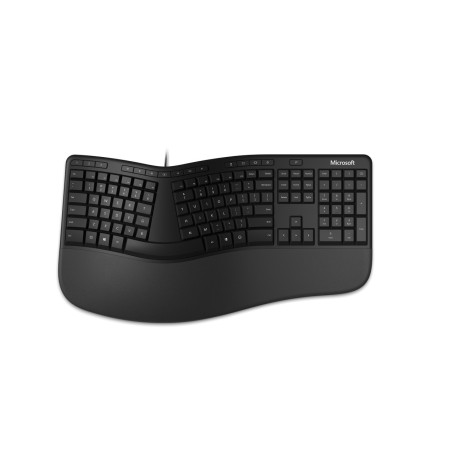 Clavier filaire ergonomique Microsoft LXN-00005 (Noir)