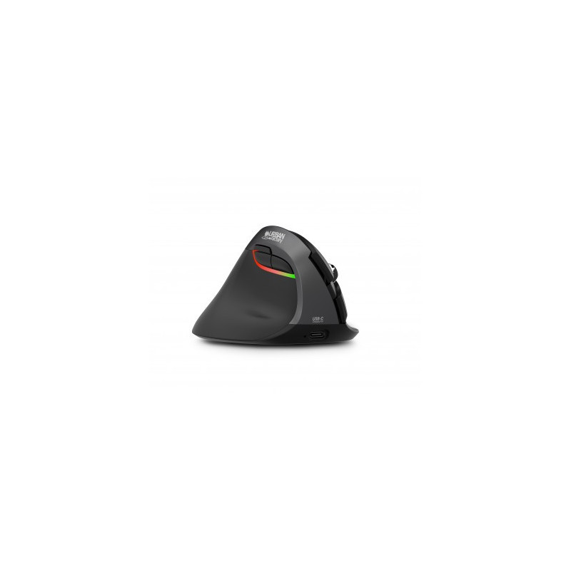 Souris sans fil Bluetooth ergonomique Urban Factory Ergo Pro RGB pour gaucher (Noir)