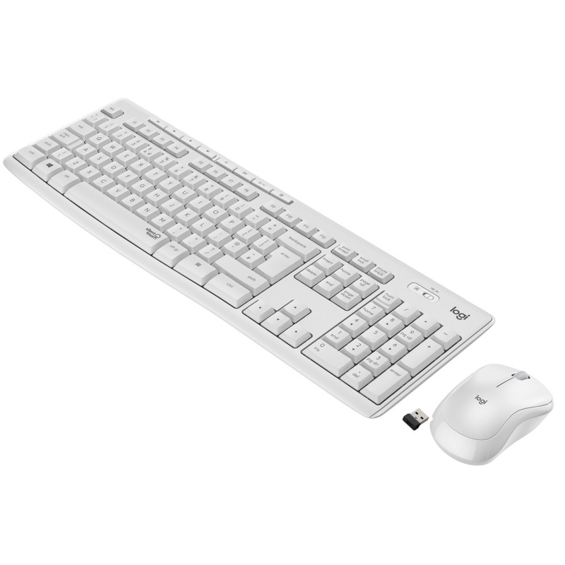 Pack Clavier - Souris sans fil Logitech MK295 (Blanc)