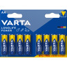 Pack de 8 piles Alcaline Varta type AA 1,5V (LR6)
