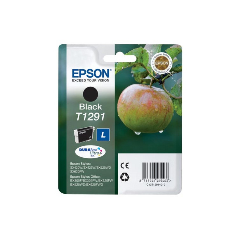 Cartouche d'encre Epson Pomme T1291 (Noir)