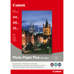 Papier Photo Canon Semi Glossy - 260g m² - 20 feuilles A4 21x29.7 cm